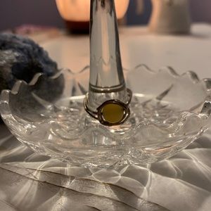 HANDMADE BY ME HONEY CALCITE CRYSTAL RING